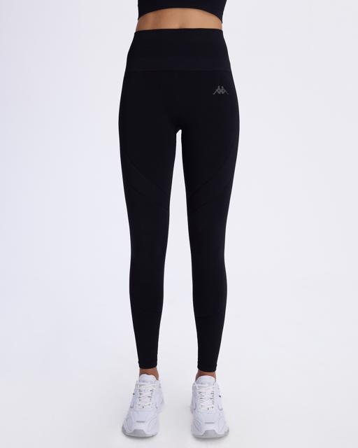 Siyah Ainos Tayt Kadın Siyah Skin Fit Tayt - KAPPA® Türkiye