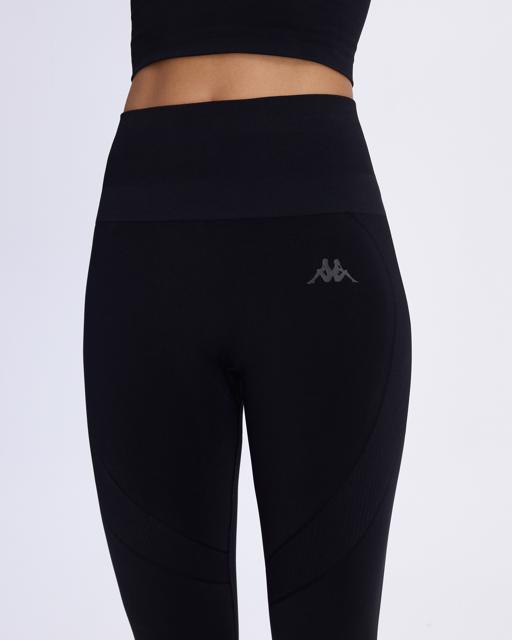 Siyah Ainos Tayt Kadın Siyah Skin Fit Tayt - KAPPA® Türkiye