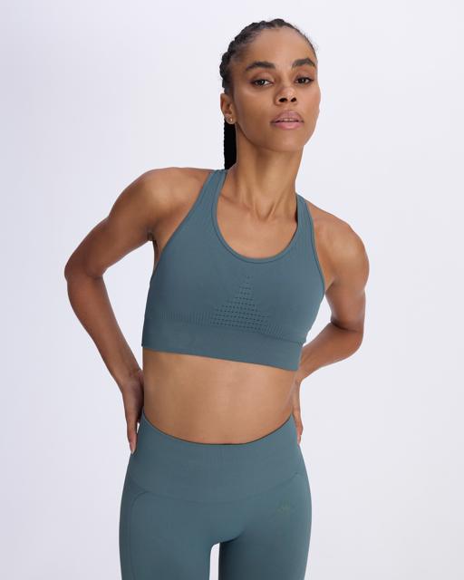 Mavi Ezra Kadın Cam Göbeği Skin Fit Sporcu Sütyeni - KAPPA® Türkiye