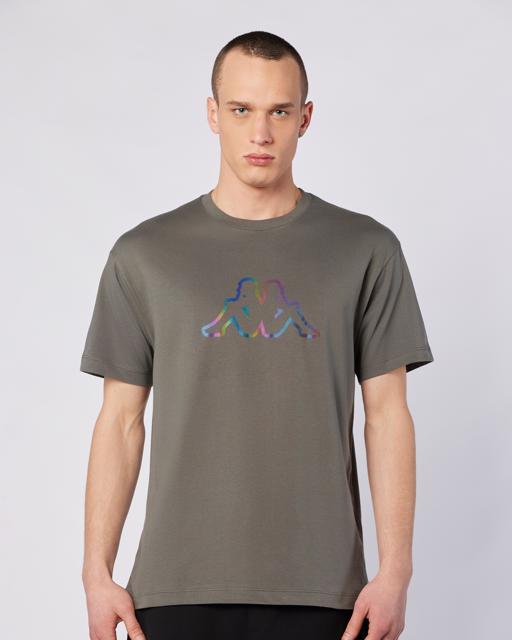 Gri Logo Brian T-Shirt Erkek Gri Regular Fit Tişört - KAPPA® Türkiye