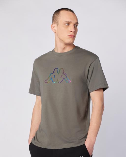Gri Logo Brian T-Shirt Erkek Gri Regular Fit Tişört - KAPPA® Türkiye
