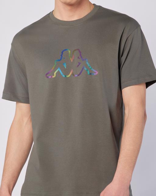 Gri Logo Brian T-Shirt Erkek Gri Regular Fit Tişört - KAPPA® Türkiye