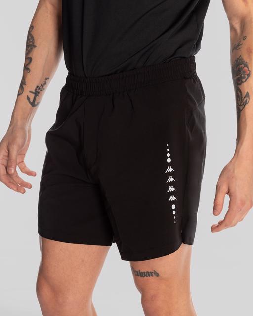Siyah Edoro Short Erkek Siyah Regular Fit Performance Şort - KAPPA® Türkiye