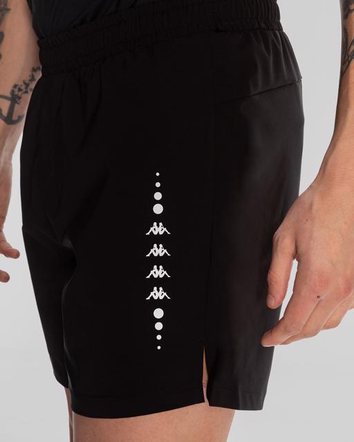 Siyah Edoro Short Erkek Siyah Regular Fit Performance Şort - KAPPA® Türkiye