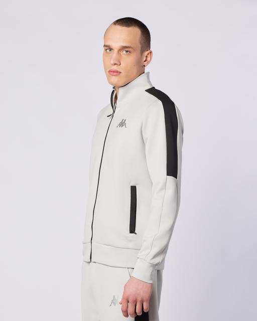 Gri Moste Full Zip Erkek Gri Regular Fit Fermuarlı Eşofman Üstü - KAPPA® Türkiye