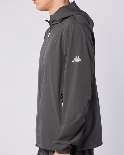 Siyah Fastina Full Zip Erkek Antrasit Regular Fit Fermuarlı Eşofman Üstü - KAPPA® Türkiye