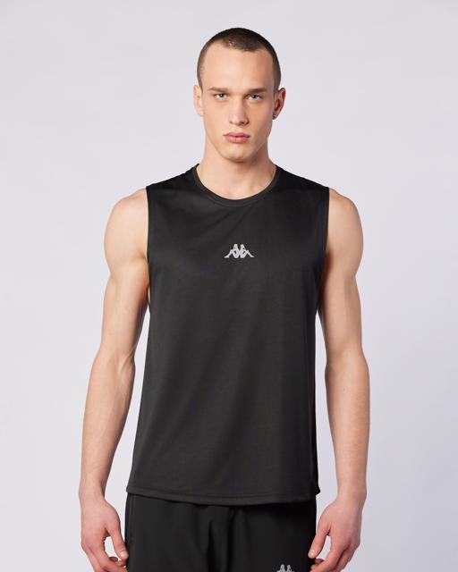 Siyah Fastina Tank Erkek Siyah Regular Fit Atlet - KAPPA® Türkiye
