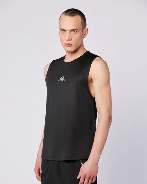 Siyah Fastina Tank Erkek Siyah Regular Fit Atlet - KAPPA® Türkiye