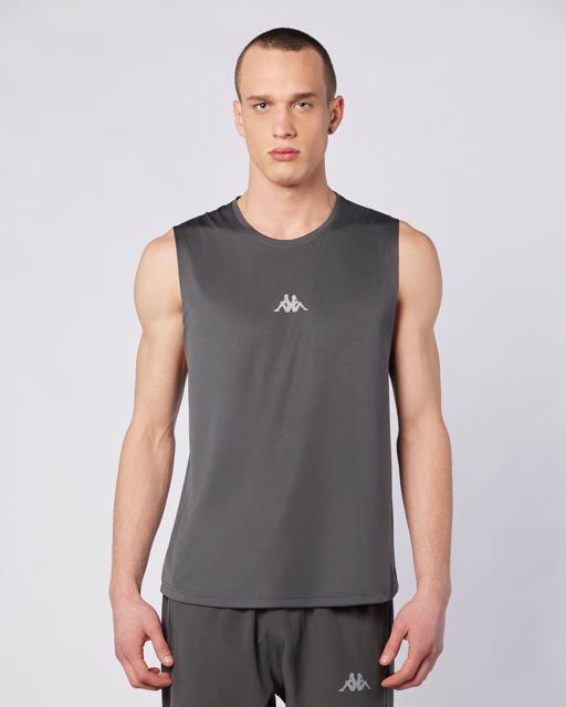 Gri Fastina Tank Erkek Gri Regular Fit Atlet - KAPPA® Türkiye