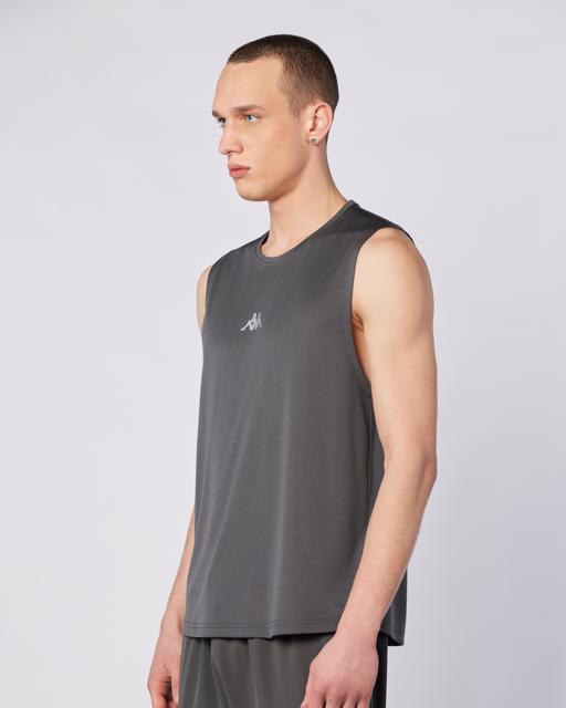 Gri Fastina Tank Erkek Gri Regular Fit Atlet - KAPPA® Türkiye