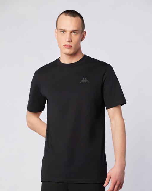 Siyah Sarey Tee Erkek Siyah Regular Fit Tişört - KAPPA® Türkiye
