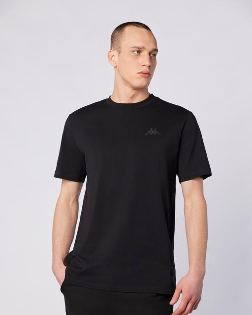 Siyah Sarey Tee Erkek Siyah Regular Fit Tişört - KAPPA® Türkiye