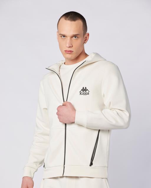Bej Fabio Full Zip Erkek Ekru  Regular Fit Fermuarlı Eşofman Üstü - KAPPA® Türkiye