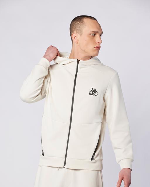 Bej Fabio Full Zip Erkek Ekru  Regular Fit Fermuarlı Eşofman Üstü - KAPPA® Türkiye