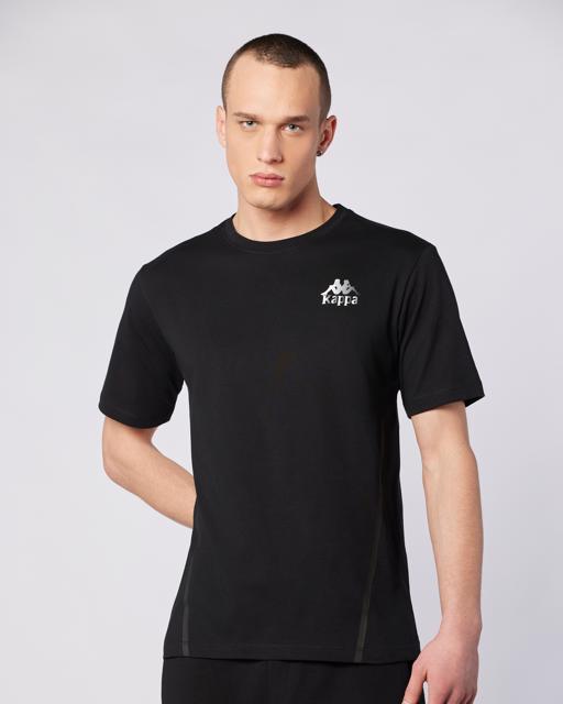 Siyah Fabio Tee Erkek Siyah Regular Fit Tişört - KAPPA® Türkiye