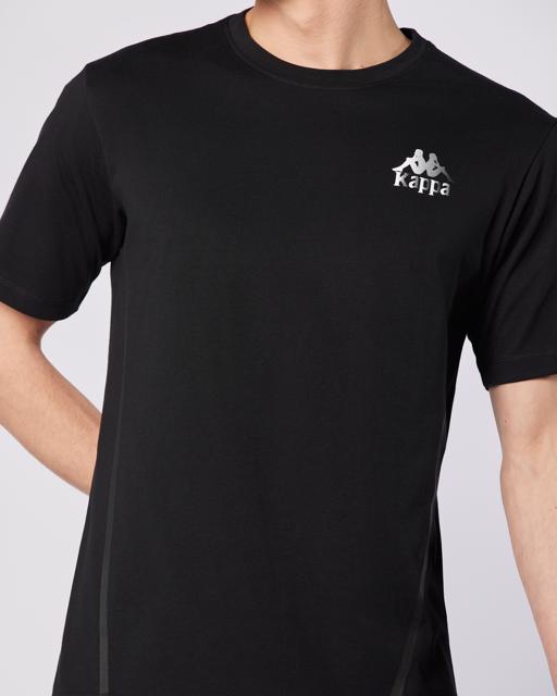 Siyah Fabio Tee Erkek Siyah Regular Fit Tişört - KAPPA® Türkiye