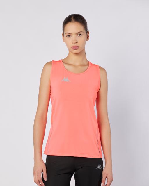 Kırmızı Run Fines Tur Kadın Kırmızı Regular Fit Atlet - KAPPA® Türkiye