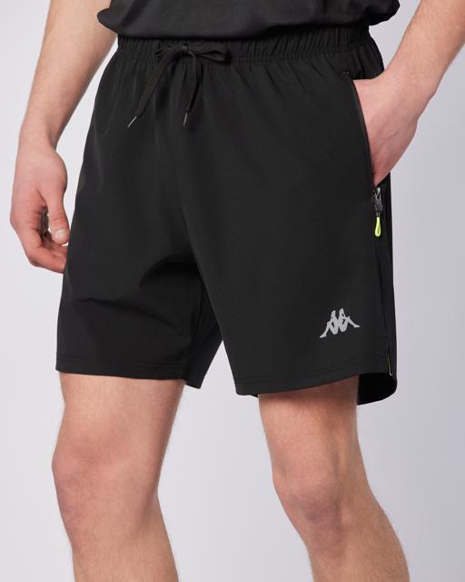 Siyah Fastina Short Erkek Siyah Regular Fit Performance Şort - KAPPA® Türkiye